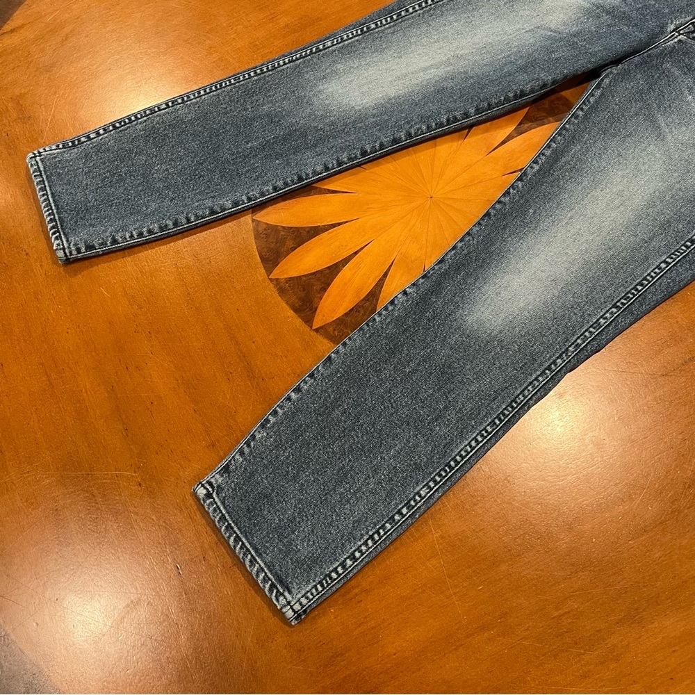 3x1 Celie Straight High-Rise Cropped Jeans 26 Anthropologie Slim Denim Tapered - Picture 6 of 16